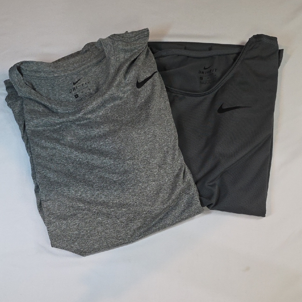 Nike‎ Heather and Charcoal Dri-FIT Tees